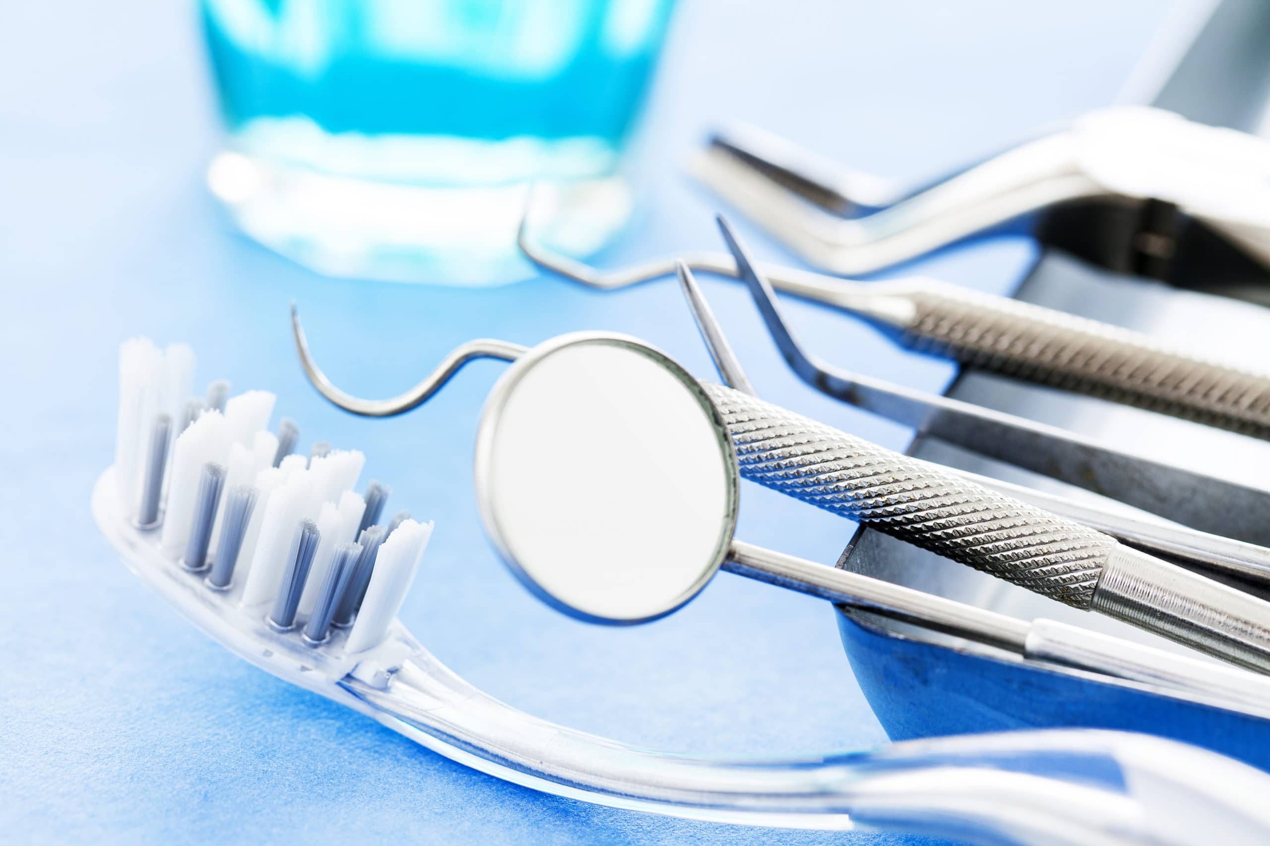 Dental tools and toothbrush Christine Moleski, DMD